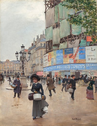 Paris, Rue du Havre by Jean Beraud